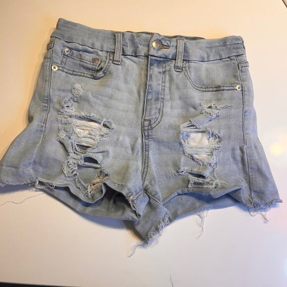 Aeropostale High Rise Curvy Midi Shorts 3” Sz 8 - Picture 5 of 9